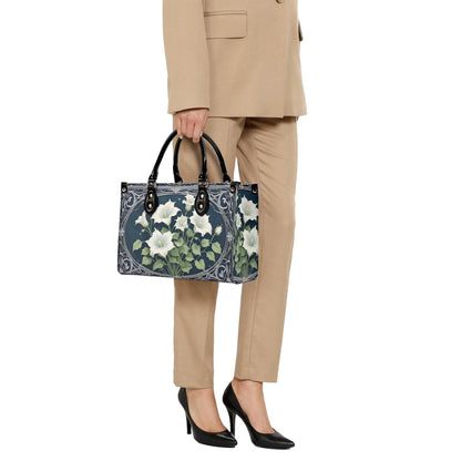 Moonflowers Bag Cute Crossbody Bag Unique Purse Cute Purse, Luxury Bag Vegan Leather Bags Printed Designer Bag