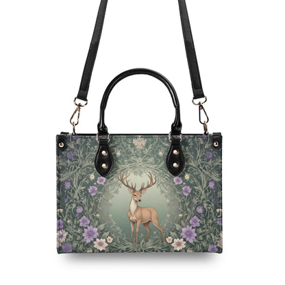 Woodland Deer Bag Cute Crossbody Bag Unique Purse Cute Purse, Luxury Bag Vegan Leather Bags Printed Designer Bag
