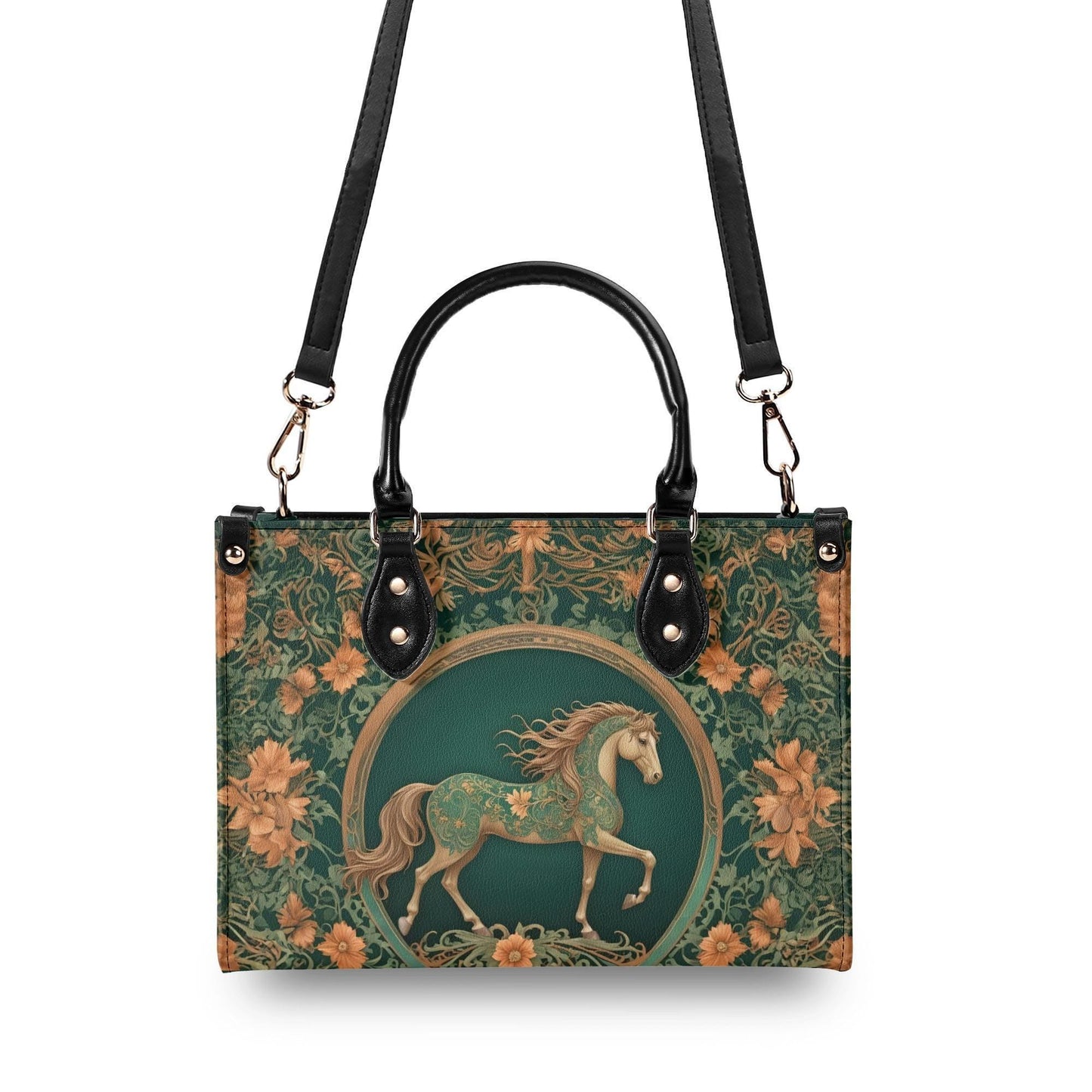 Elegant Horse Bag Cute Crossbody Bag Unique Purse Cute Purse, Luxury Bag Vegan Leather Bags Printed Designer Bag