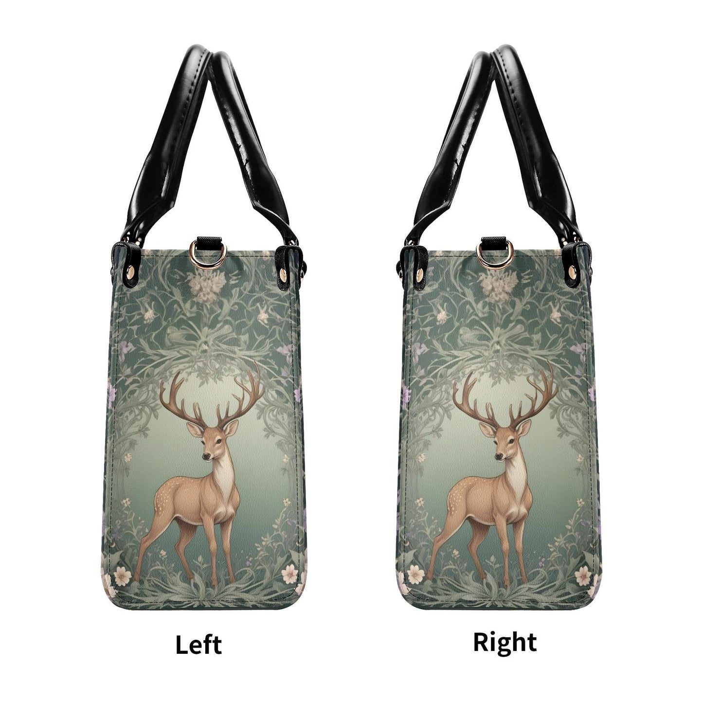 Woodland Deer Bag Cute Crossbody Bag Unique Purse Cute Purse, Luxury Bag Vegan Leather Bags Printed Designer Bag