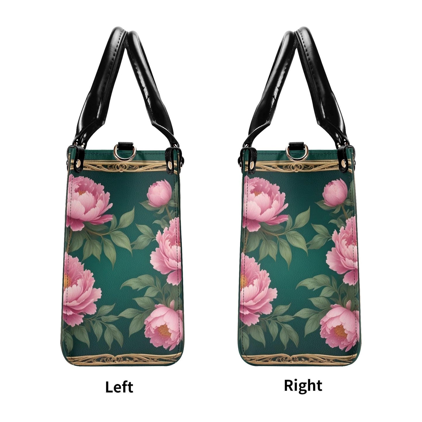 Enchanted Peonies Bag Cute Crossbody Bag Unique Purse Cute Purse, Luxury Bag Vegan Leather Bags Printed Designer Bag