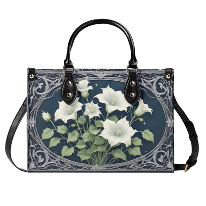 Moonflowers Bag Cute Crossbody Bag Unique Purse Cute Purse, Luxury Bag Vegan Leather Bags Printed Designer Bag