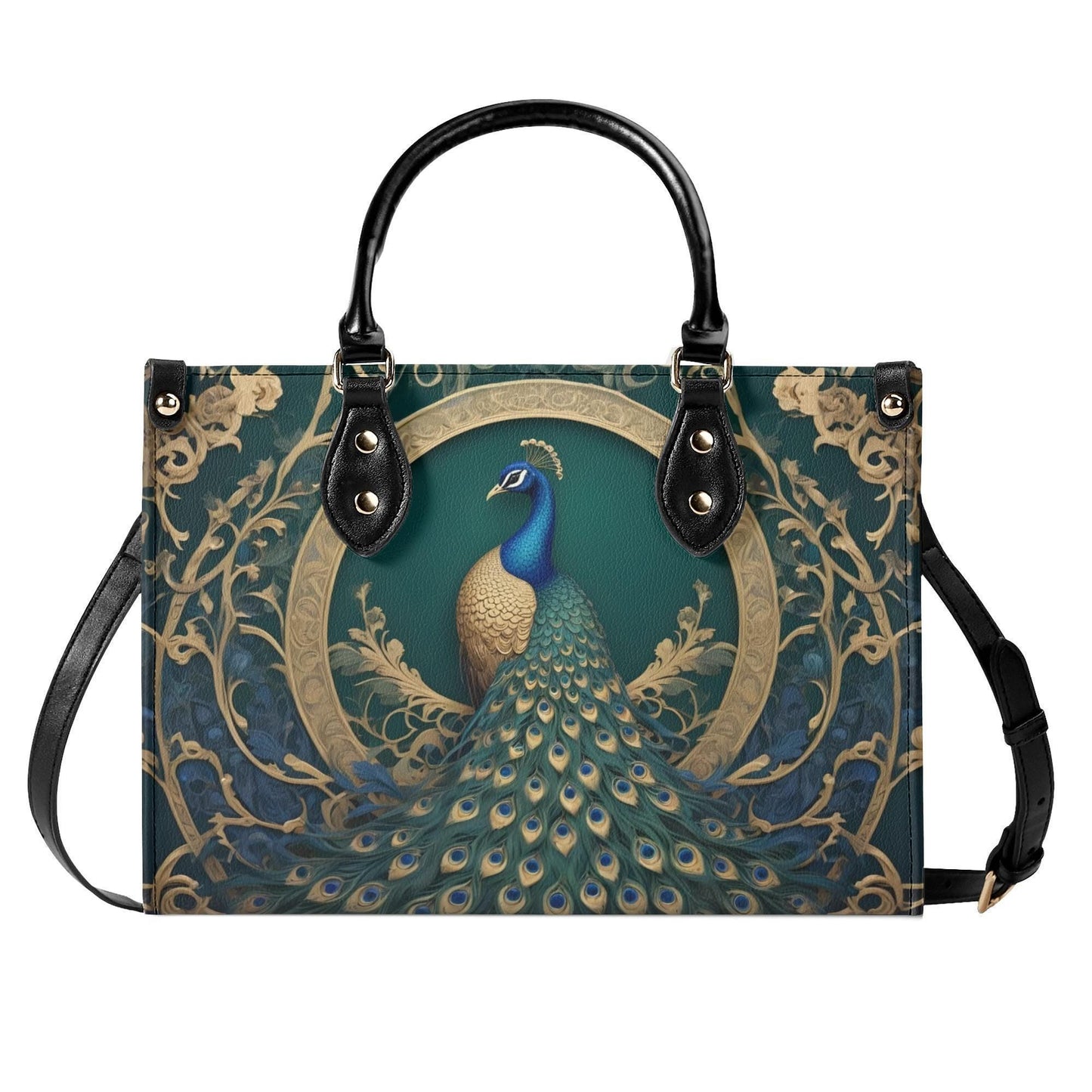 Majestic Peacock Bag Cute Crossbody Bag Unique Purse Cute Purse, Luxury Bag Vegan Leather Bags Printed Designer Bag