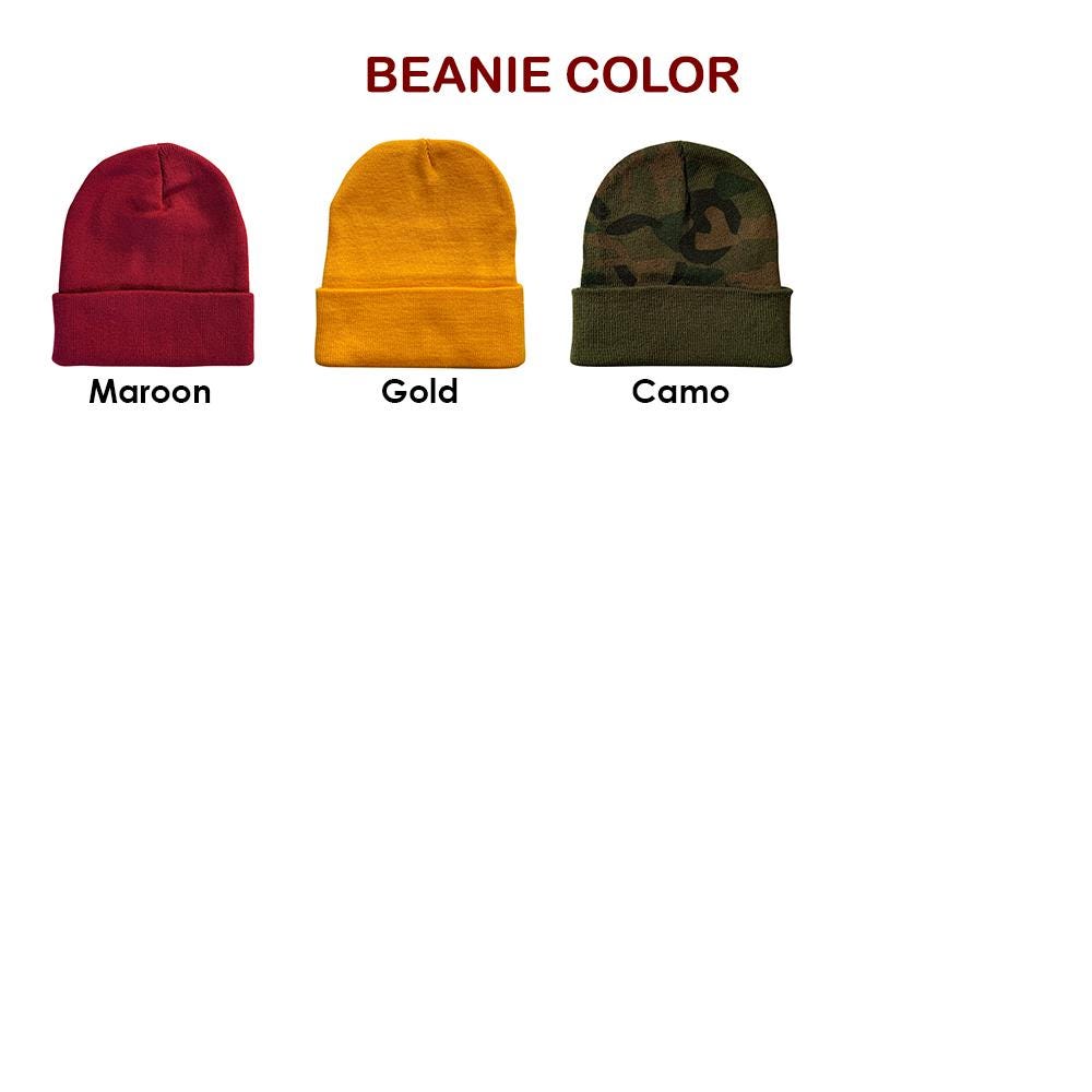 Heart Eyes Smiley Face Embroidered Beanie Smile Beanie Winter Beanie