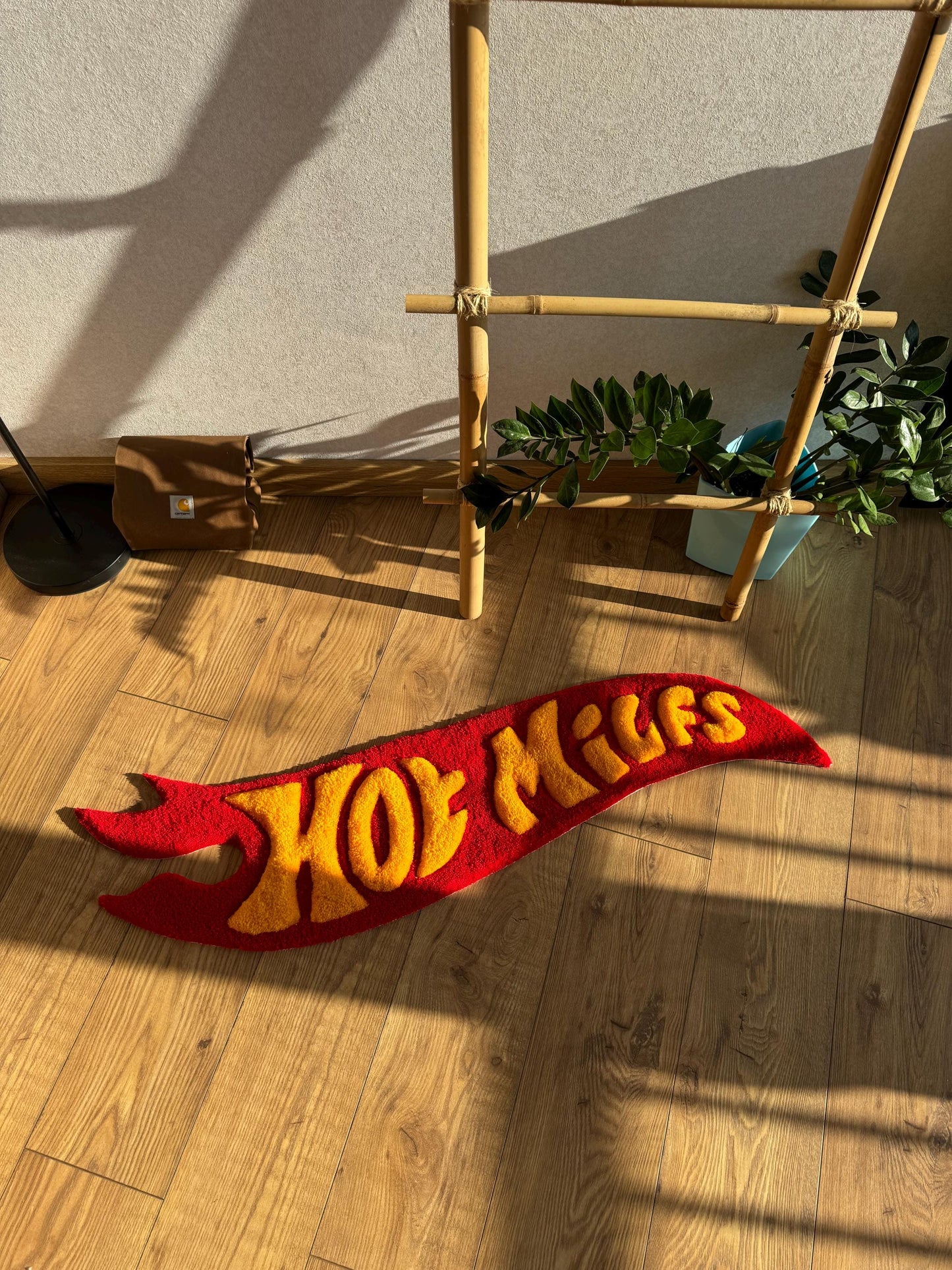 Funny fluffy custom rug tufting