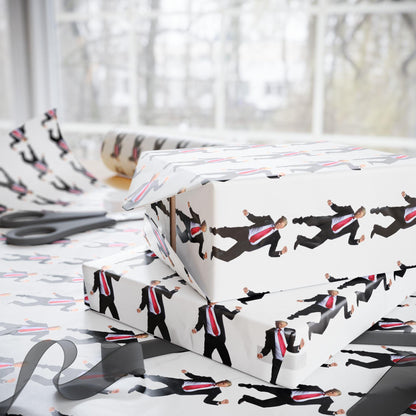 Wrapping Papers, Christmas Gift Wrap, Trump 47 Dancing Republican Gag Gift, Funny Paper, White Elephant Gifts