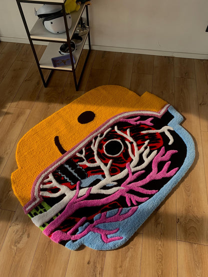 Tufted Rug Head X-Ray custom 3d carpet