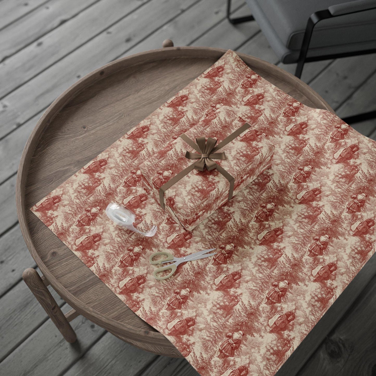 Vintage Christmas Toile Gift Wrap Holiday Gift Wrapping Paper Christmas Gift Wrap Xmas Christmas Vintage Victorian Roll Gift Wrap Paper