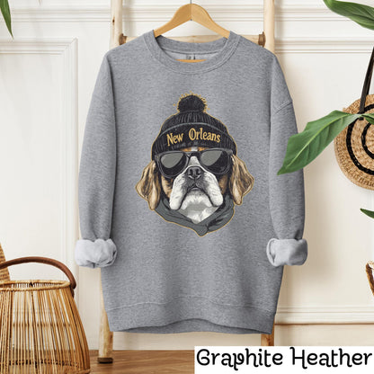 New Orleans Football Sweatshirt, Retro Sports Fan Shirt, Trendy Game Day Gift Tee, New Orleans Mascot Sweatshirt, New Orleans Football Fan