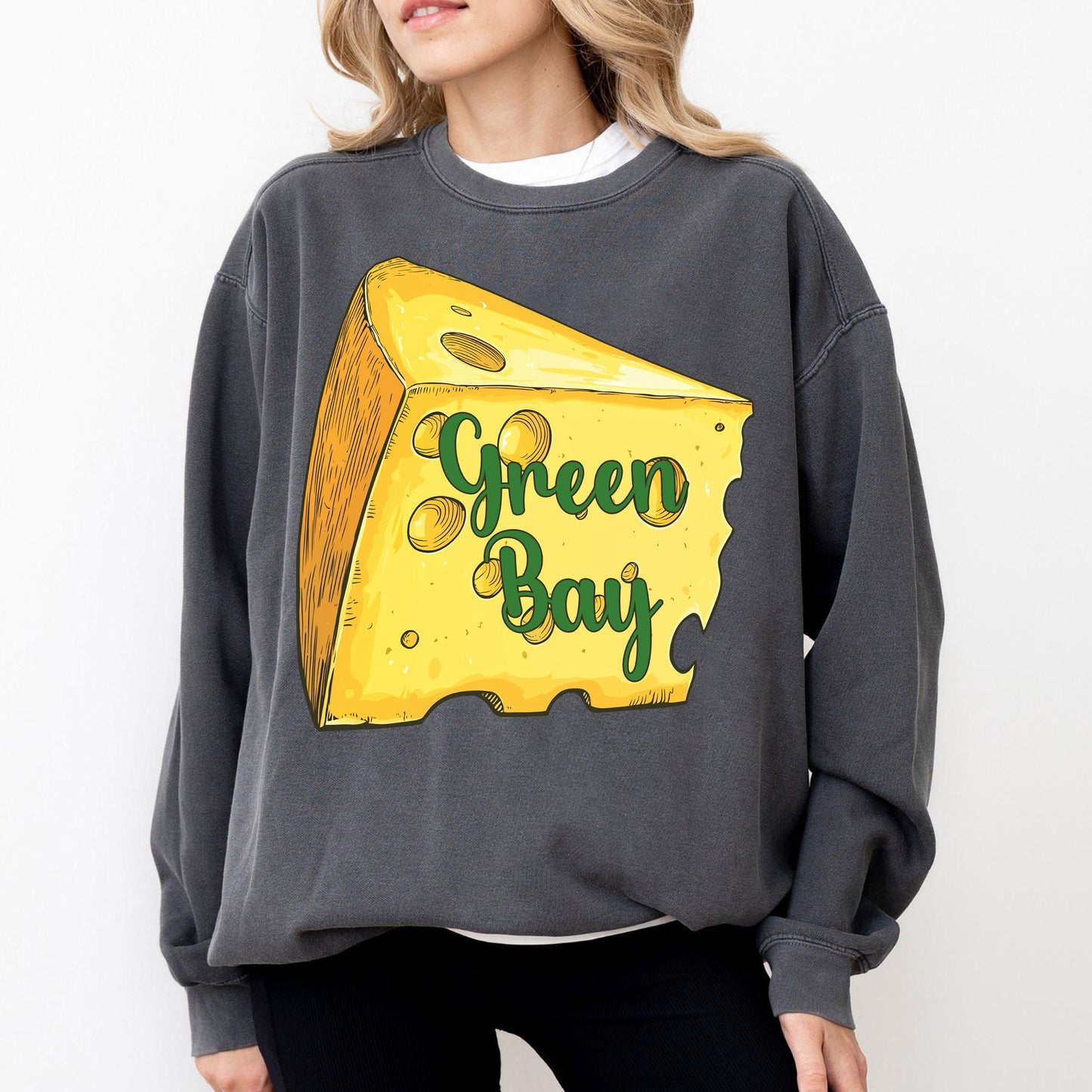Green Bay Football Simple Style Sweatshirt, Trendy Green Bay Football Fan Shirts, Green Bay, Game Day Shirt, Football Crewneck Shirt