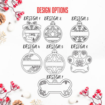 Wooden Ornament, Personalized Christmas Gift, Custom Name, Laser Cut Ornament, Engraved Ornament, Personalized Decor, Christmas Ornament