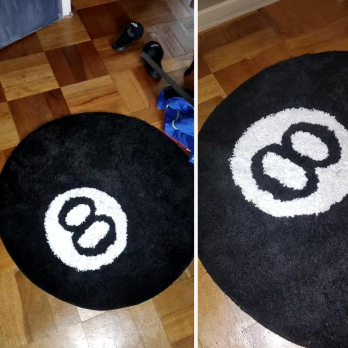 8 Ball Rug, Round Rug, Billiard Ball Rug, Living Room Rug, Area Rug, Colorful Rug