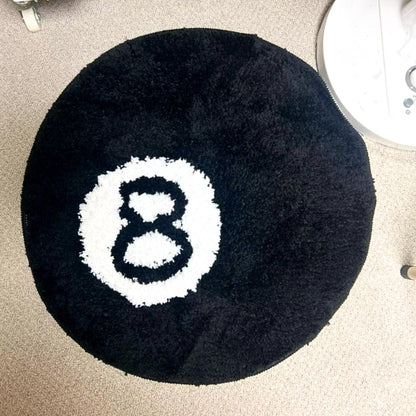 8 Ball Rug, Round Rug, Billiard Ball Rug, Living Room Rug, Area Rug, Colorful Rug