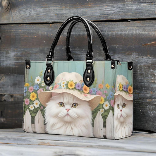 Gardener Cat Bag Cute Crossbody Bag Unique Purse Cute Purse, Luxury Bag Vegan Leather Bags Printed Designer Bag