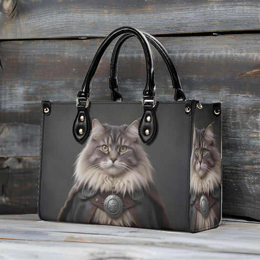 Noble Viking Cat Crossbody Bag - Unique Designer Purse, Cat Lover Gift for Women
