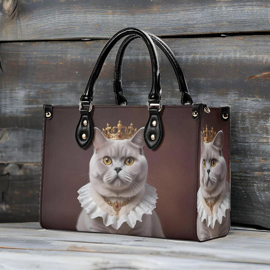 British Shorthair Cat Crossbody Bag - Vegan Leather Designer Purse, Unique Gift for Cat Lovers