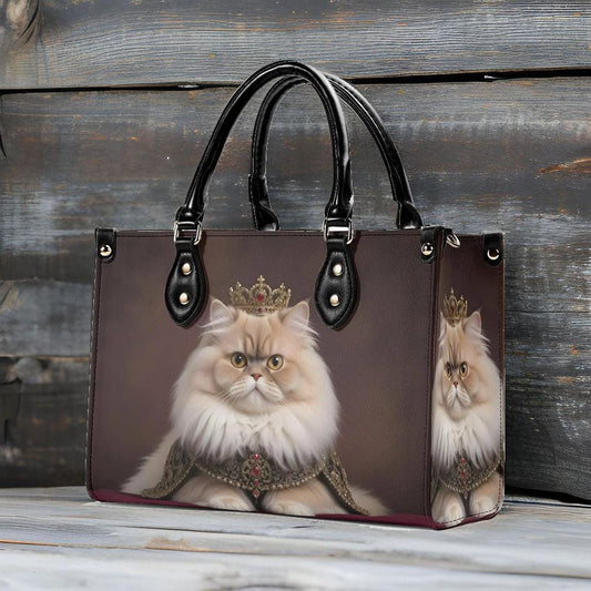 Persian Cat Crossbody Bag - Vegan Leather Designer Purse, Unique Gift for Cat Lovers
