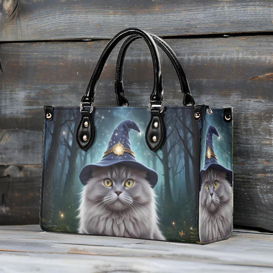 Wizard Cat Bag Cute Crossbody Bag Unique Purse Cute Purse, Luxury Bag Vegan Leather Bags Printed Designer Bag