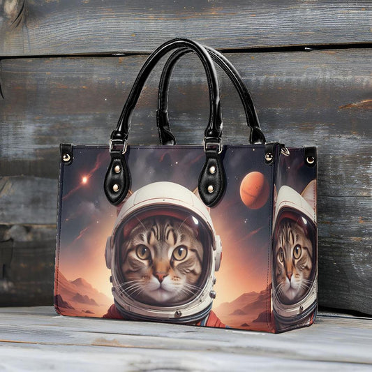 Astronaut Cat Bag Cute Crossbody Bag Unique Purse Cute Purse, Luxury Bag Vegan Leather Bags Printed Designer Bag