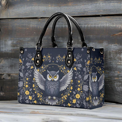 Mystical Owl Crossbody Bag - Nature-Inspired Vegan Leather Purse, Unique Gift for Women