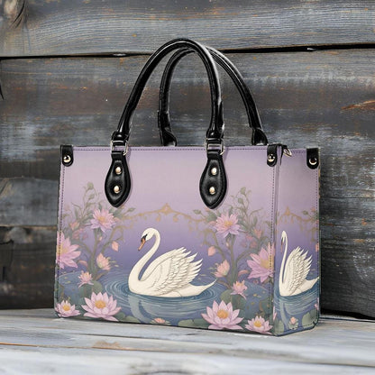 Graceful Swan Bag Cute Crossbody Bag Unique Purse Cute Purse, Luxury Bag Vegan Leather Bags Printed Designer Bag