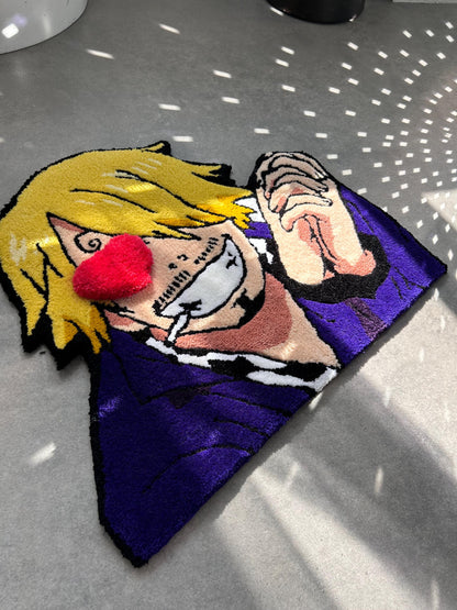 Handmade Anime Character Rug: Custom 3D Pirate Decor
