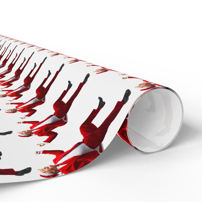 Christmas Trump Wrapping Papers, Dancing Trump MAGA, Festive Gift Wrap, Holiday Present Xmas Packaging, White elephant gift