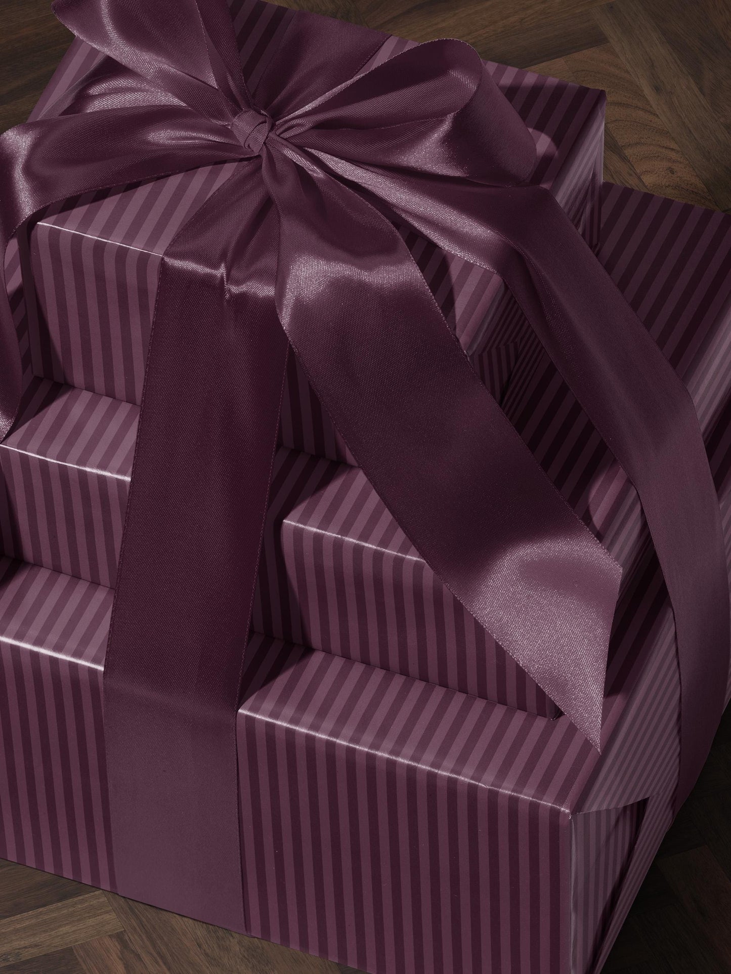 Plum Stripe Wrapping Paper Purple Gift Wrap Christmas Wrapping Paper Holiday Gift for Daughter Baby Shower Gift Wrap Kid Birthday Party