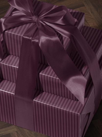 Plum Stripe Wrapping Paper Purple Gift Wrap Christmas Wrapping Paper Holiday Gift for Daughter Baby Shower Gift Wrap Kid Birthday Party