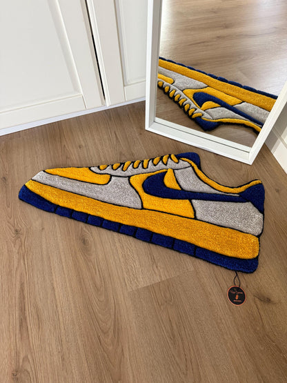 Handmade Sneaker Rug: Custom Tufted Streetwear Rug (38x78cm)