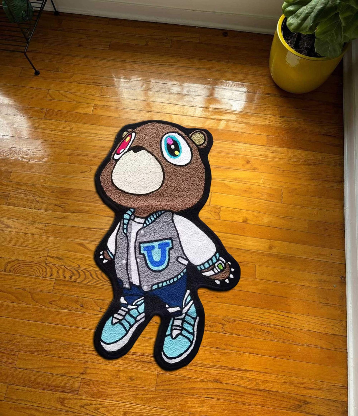 Kanye West Dropout Bear, Kanye West Rug, Kanye West decor, Kanye Bear, Kanye bear Rug, kanye West, Kids Room Decor, Kids Gift,Kanye Bear