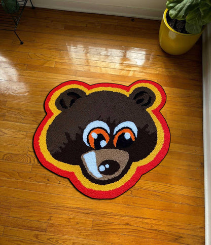 Kanye West Dropout Bear, Kanye West Rug, Kanye West decor, Kanye Bear, Kanye bear Rug, kanye West, Kids Room Decor, Kids Gift,Kanye Bear