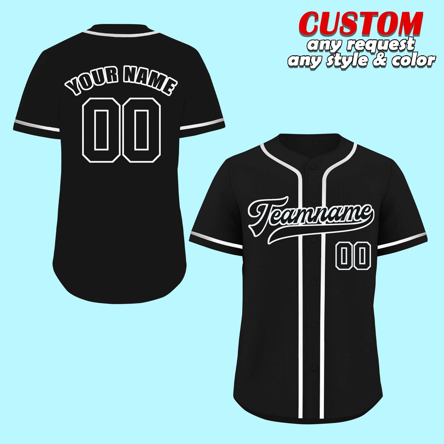 Custom Baseball Jersey, Personalized name Logo,custom jersey color, Team sports shirts Couple Jersey, wedding gifts for Men Women Adult fan