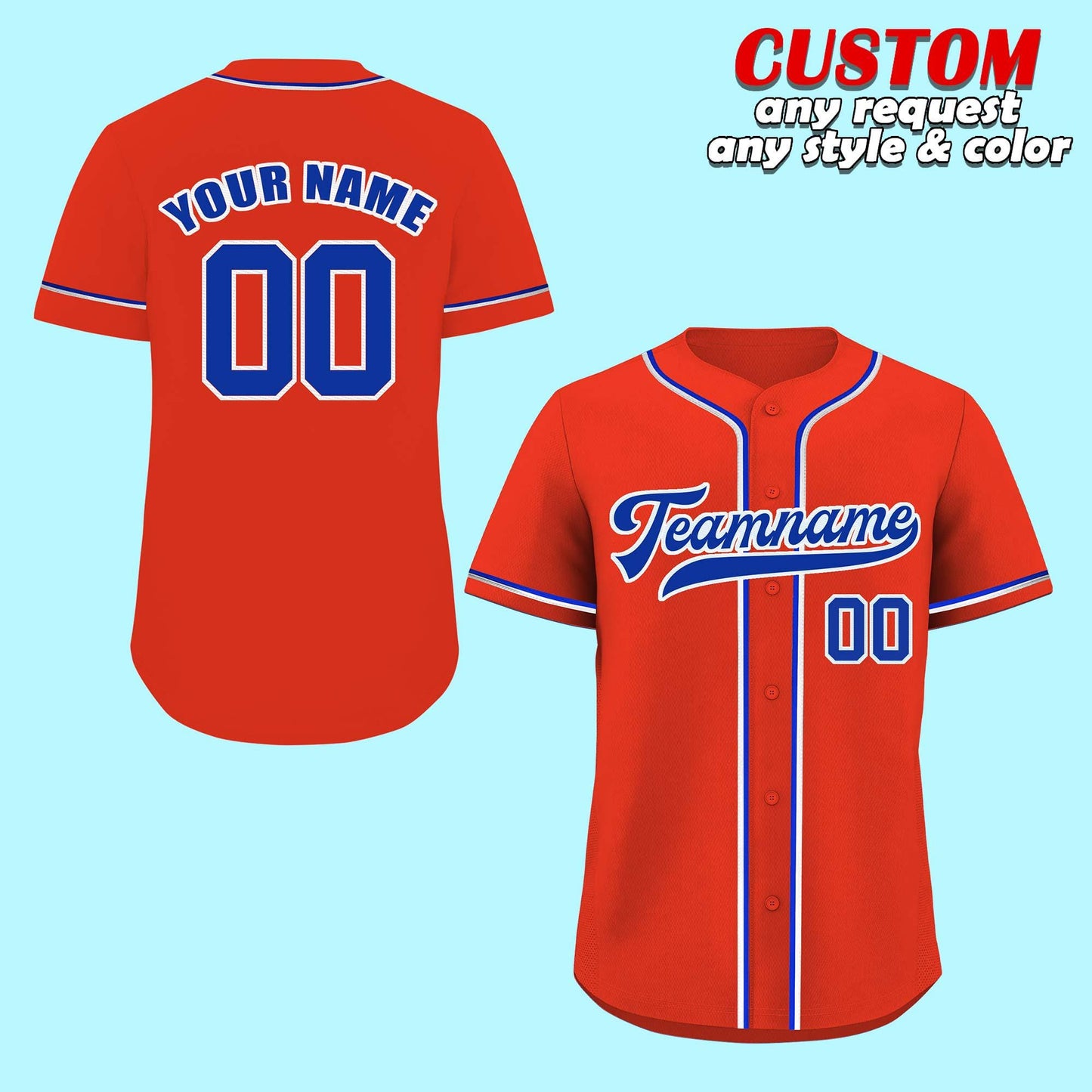 Custom Baseball Jersey, Personalized name Logo,custom jersey color, Team sports shirts Couple Jersey, wedding gifts for Men Women Adult fan