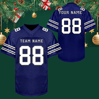 Custom Football Jersey Personalized embroidery Name Number football Shirts Sports Uniform Holiday Gifts for Men Women Kids Toddler Fan