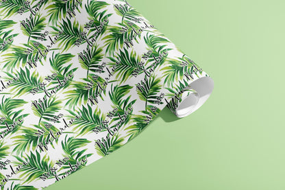 Personalised Wrapping Paper, Gift Wrap, Wedding, Your Names, Birthday, Ferns, Customised, Engagement, Couples, Greenery, Anniversary