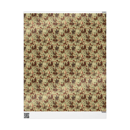 Cowboy Western Gift Wrap Papers - Christmas Western Wrapping Paper - Rustic Country Gift Wrap Paper.