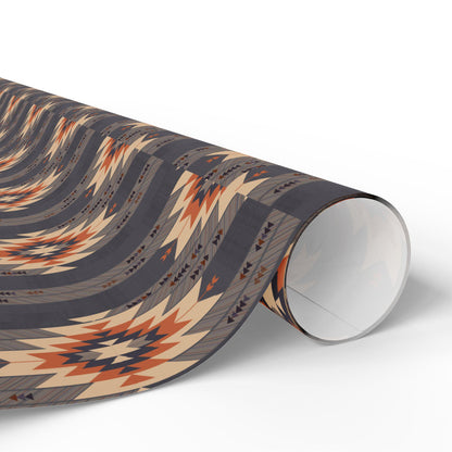 Vintage Western Gift Wrap Papers - Vintage Western Print Wrapping Paper - Unique Aztec Gift Paper