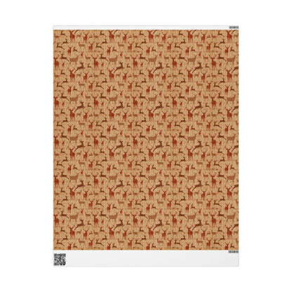 Rustic Deer Holiday Gift Wrapping Paper - Rustic Deer Design, Masculine and Country Gift Wrap