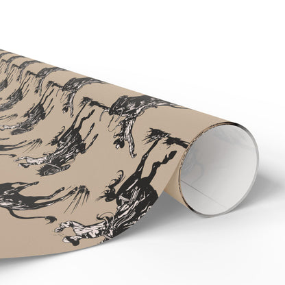 Vintage Western Gift Wrap Papers - Vintage Western Print - Retro Classic Country Western Print