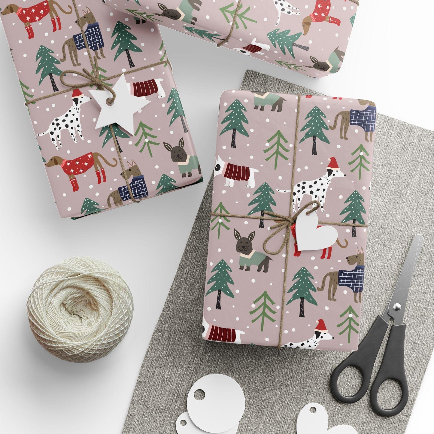 Christmas Pet Gift Wrapping Paper - Custom Dog Gift Wrap - Unique Puppy Gift Idea