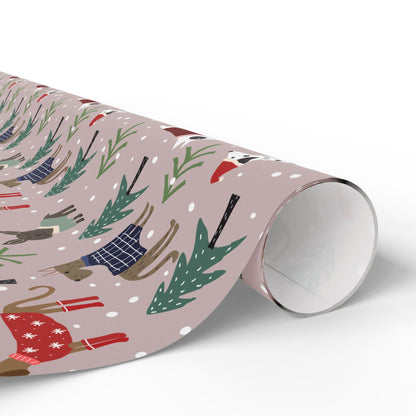 Christmas Pet Gift Wrapping Paper - Custom Dog Gift Wrap - Unique Puppy Gift Idea