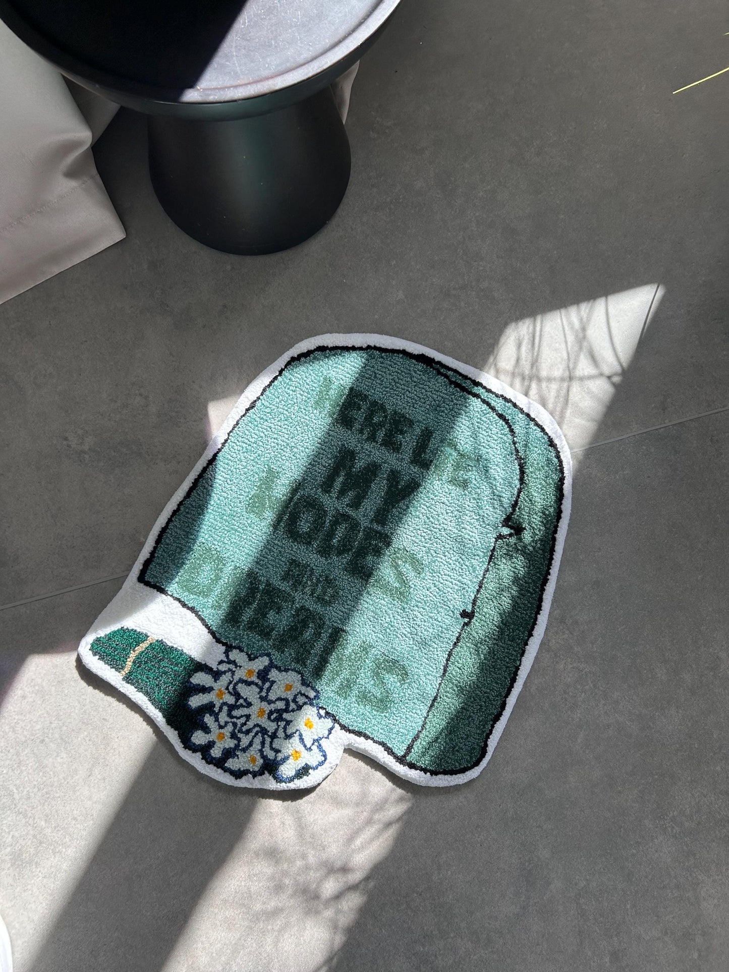 Handmade Cartoon Rug, Custom carpet, Funny gift