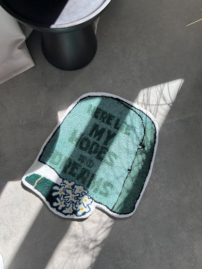 Handmade Cartoon Rug, Custom carpet, Funny gift