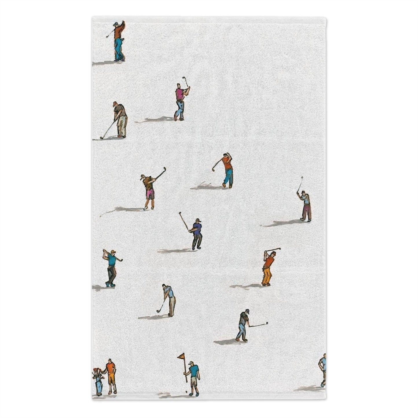 Golf Towel - Funny Little People Hand Towel, Premium Dual-Fabric Golfing Towel, Fun Golf Gift, Golf Gift for men, Women, Girls