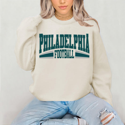 Philadelphia Football Sweatshirt, Philadelphia Football Shirt, Vintage Style Gift, Philadelphia Retro, Philadelphia Fan Shirt, Football Tee