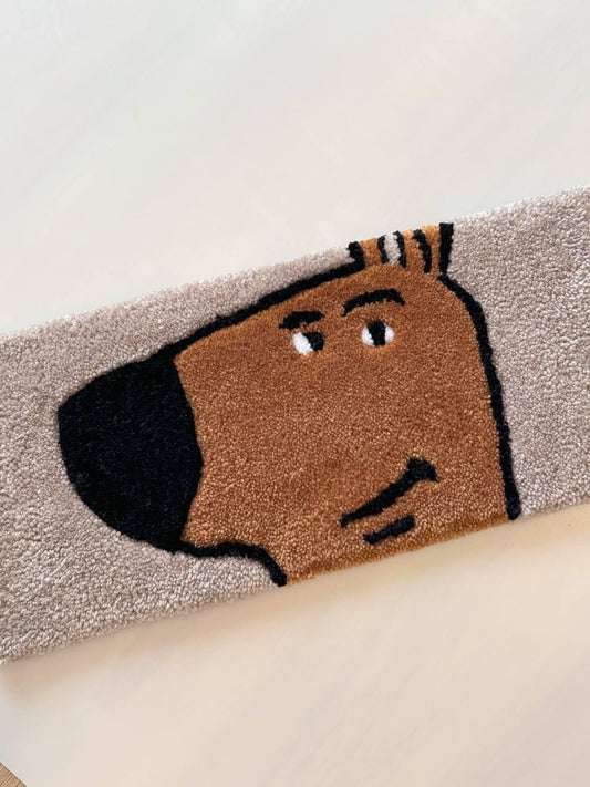Chill Guy Keyboard tufted keyboard rug keyboard rest Custom rug Fluffy Rug keyboard mat fuzzy desk carpet handmade rug desk rug cute rug mug