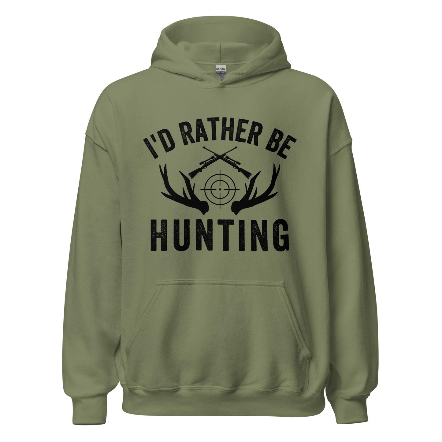Hunting hoodie, I'd Rather Be Hunting Hoodie, gift for hunter, hunting gifts, deer hunting hoodies, Buck Hunting shirt