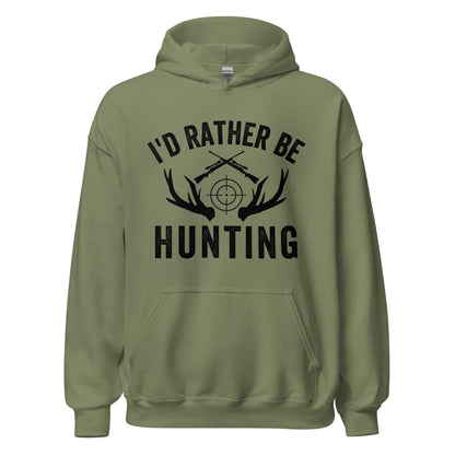 Hunting hoodie, I'd Rather Be Hunting Hoodie, gift for hunter, hunting gifts, deer hunting hoodies, Buck Hunting shirt