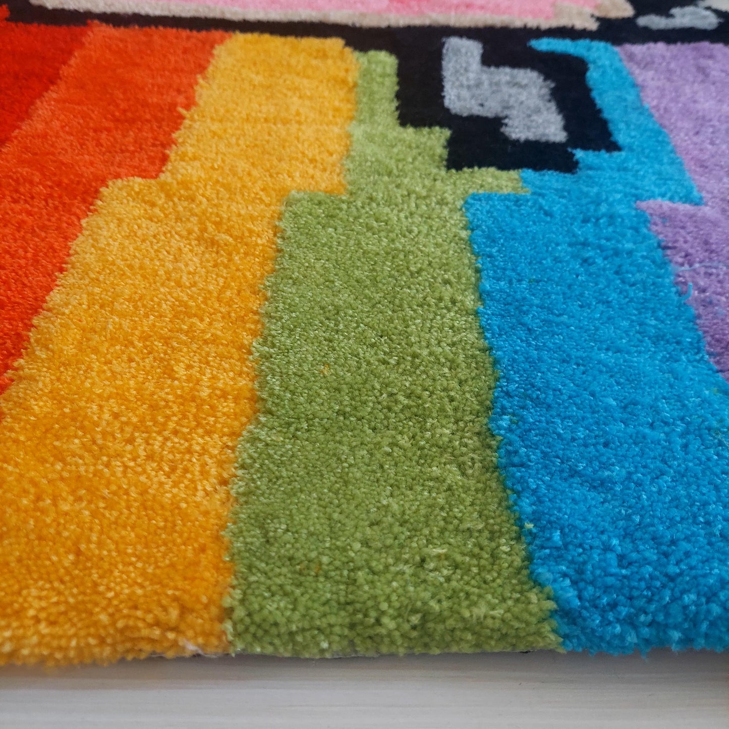 Cat Rug,Tufted Rug,Colorful Rug,Animal Rug,Cute Rug,Game Rug,Area Rug,Player Rug,Custom Gift,Living Room Rug,Game Room Decor,Gamer Gift